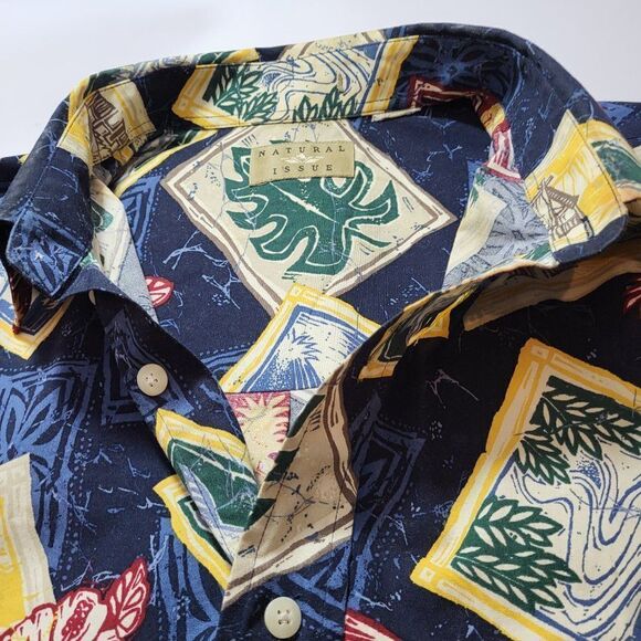 NATURAL ISSUE, Not Worn, Men's Hawaiian Shirt, Size Large - Picture 4 of 8